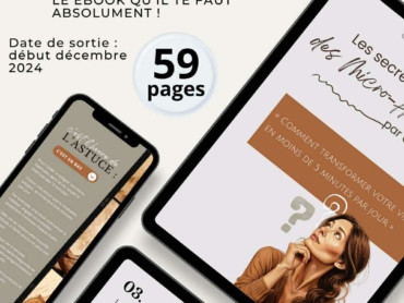 Affiche présentant le Ebook : Les secrets des micro-Habitudes